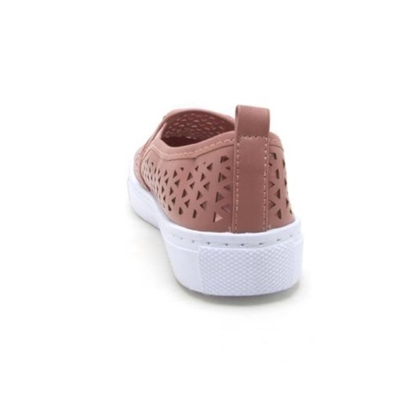 Mauve Lazer cut slip on sneakers 2 LEFT - Picture 4 of 4